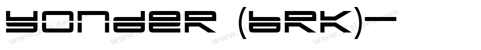 Yonder (BRK)字体转换